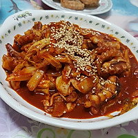 韩式鱿鱼炒蔬菜的做法图解6