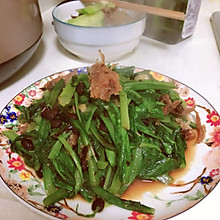 豆豉鲮鱼油麦菜