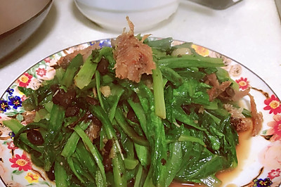 豆豉鲮鱼油麦菜