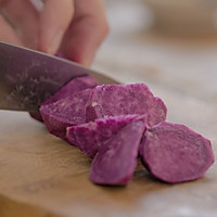 紫芋麻薯三明治的做法图解1