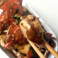 梭子蟹炒年糕的做法图解5