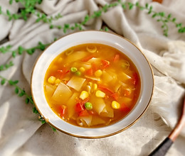 #快手又营养，我家的冬日必备菜品#饺子皮面片汤的做法