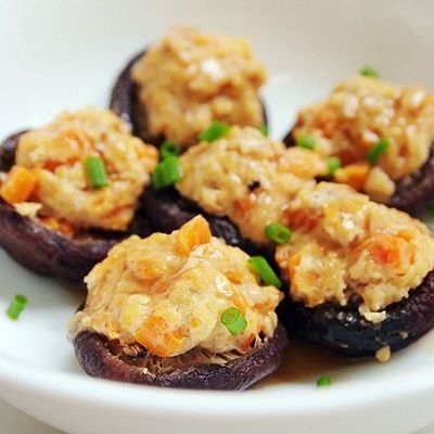 豆腐肉末酿香菇