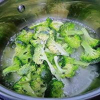 #刘畊宏女孩减脂饮食#西兰花虾仁炒鸡蛋的做法图解1