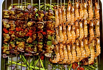 家常烧烤大餐烤肉串烤虾|养老公不重样的做法