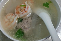 冬瓜虾仁肉丸汤的做法