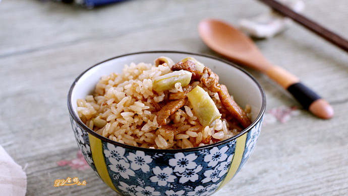 肉焖豆角饭