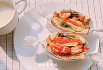 低脂美味的煎虾培根蛋三明治的做法