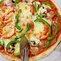 #春日露营 易享“佳”味 #全麦香肠口蘑披萨的做法图解5