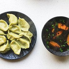 宝宝菠菜鲜虾饺