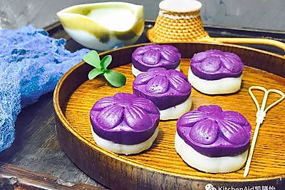 花样吃粗粮 | 紫薯山药糕