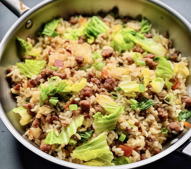 有肉有菜有主食，生菜牛肉炒饭口感丰富，营养好吃做法简单的做法