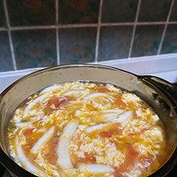 #鸡汁入家宴 感恩正当“食”#番茄鸡蛋面疙瘩汤的做法图解6