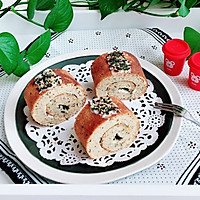 抹茶海苔蛋糕卷#精致一人食#的做法图解14