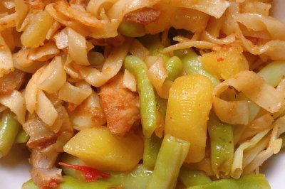 豆角焖面