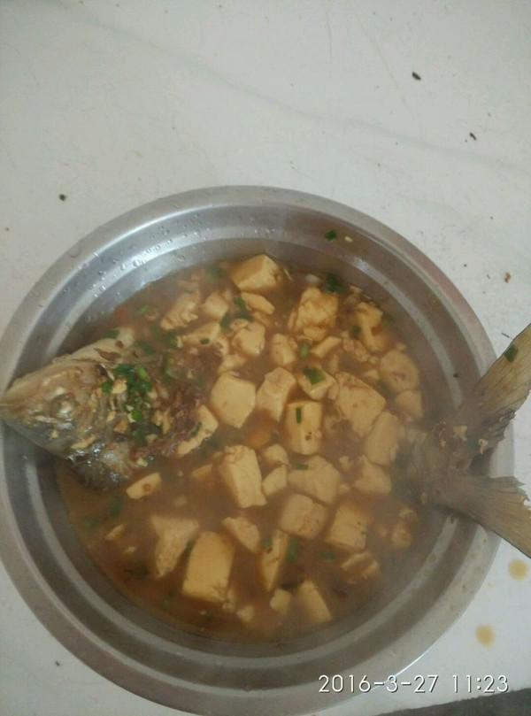 豆腐烧鱼