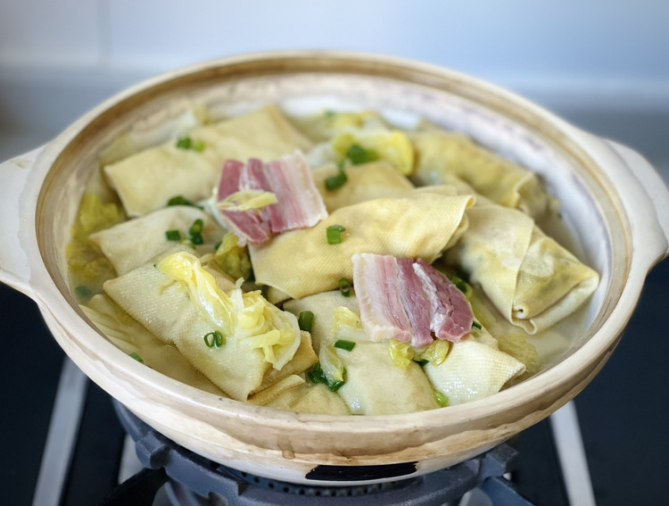 鸡汁百叶包的做法