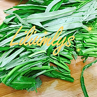 #花10分钟，做一道菜！#清炒空心菜的做法图解3
