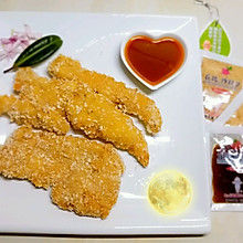 香辣鸡肉与日式鸡排饭#丘比沙拉汁#