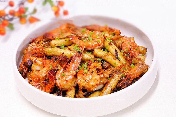 麻辣的干锅虾·小美的美食的做法