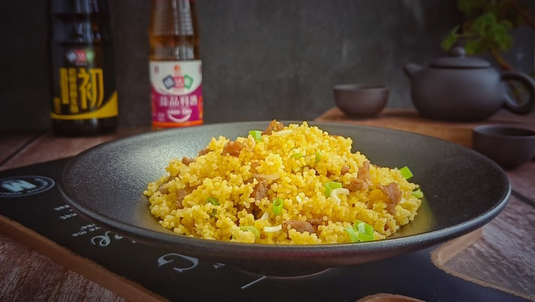 小米蒸牛肉的做法