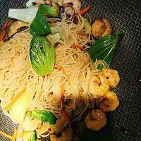 虾仁炒面的做法图解8