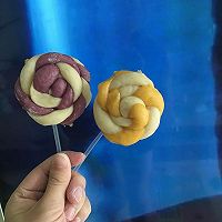 奶香紫薯南瓜花式馒头的做法图解4
