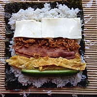 芝士培根寿司卷的做法图解3
