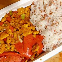 明天上班带啥饭？火腿炒鸡蛋的做法图解7
