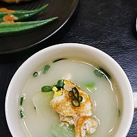 鸡蛋萝卜虾皮汤的做法图解7