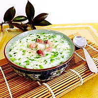 火腿青菜粥#浪漫樱花季的做法图解8
