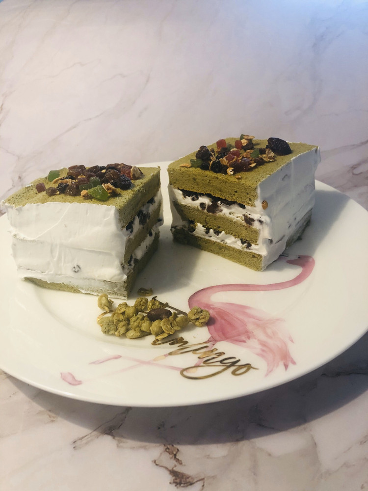 红豆抹茶蛋糕的做法