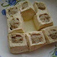 豆腐盒子蒸肉的做法图解5
