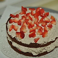 巧克力草莓奶油蛋糕#九阳烘焙剧场#的做法图解5