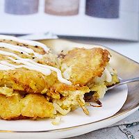 土豆卷心菜厚煎鸡蛋饼|低卡又营养的做法图解13