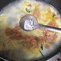 豆腐火腿蛋花汤（十分钟快手汤）的做法图解9
