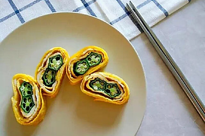 【低脂快手早餐】秋葵厚蛋烧