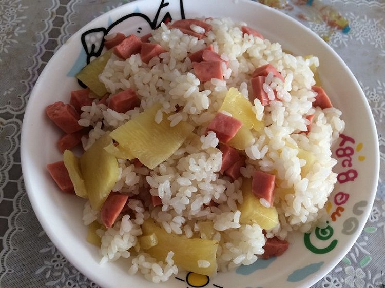 菠萝蒸饭的做法