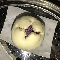 紫薯开花馒头#福临门好面用芯造#的做法图解9