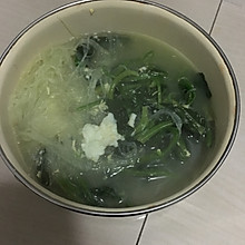 菠菜粉丝汤无油版