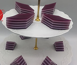 紫薯椰汁千层马蹄糕，广东人的最爱，配方比例详细介绍的做法