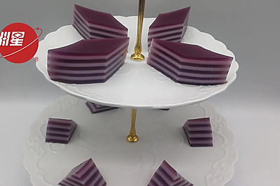 紫薯椰汁千层马蹄糕，广东人的最爱，配方比例详细介绍