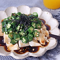 秋葵拌豆腐——快手家常菜的做法图解5