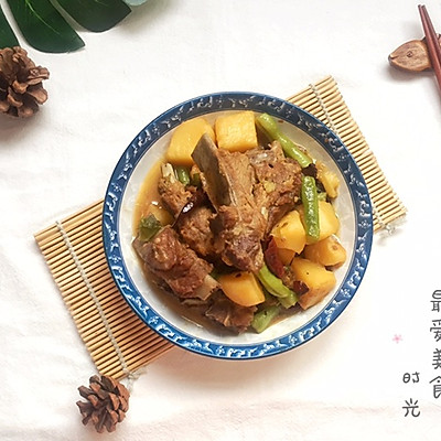 吃肉肉，不想长肉肉～双豆炖排骨