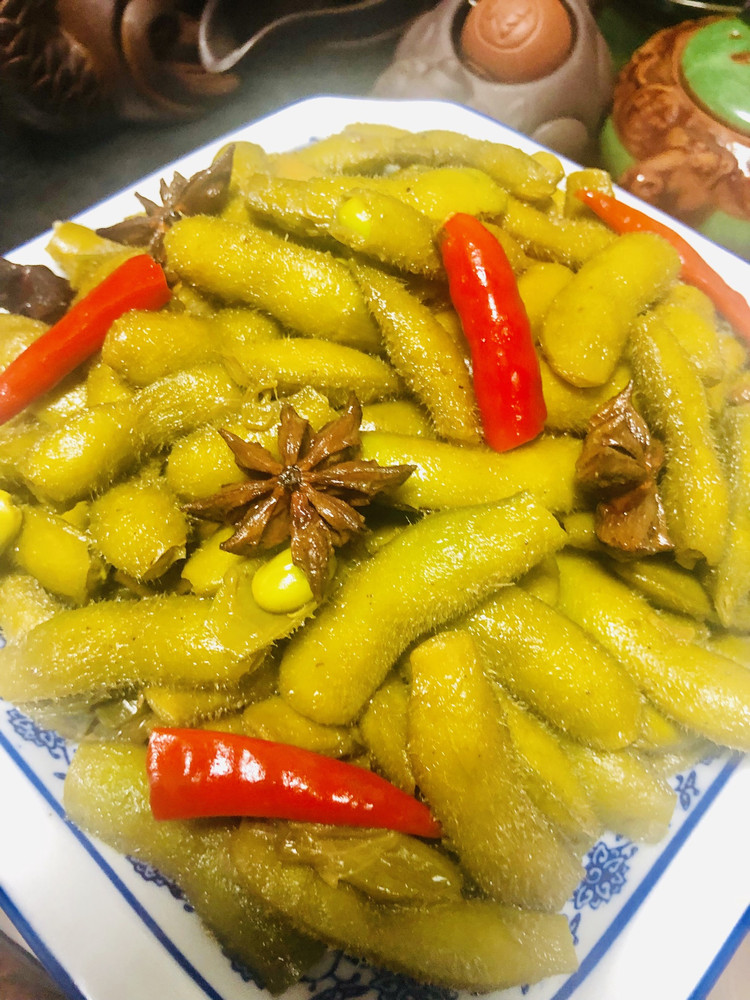 追剧必备卤毛豆的做法