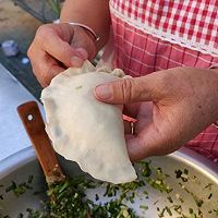 油炸菜饺的做法图解4
