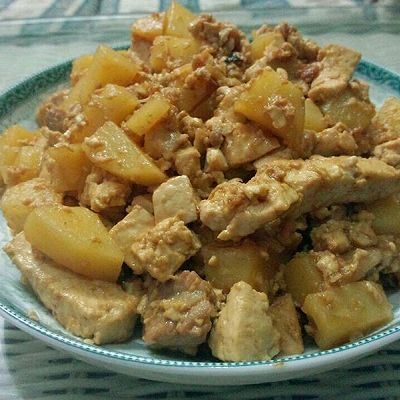 土豆炖豆腐-【小丁家厨】