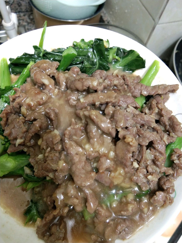 芥兰炒牛肉——潮汕菜!家乡味道!(3/10)