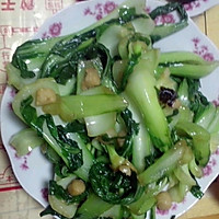 干贝油菜的做法图解5