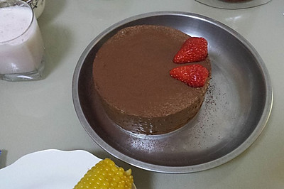 黑巧克力慕斯蛋糕（无糖配方）